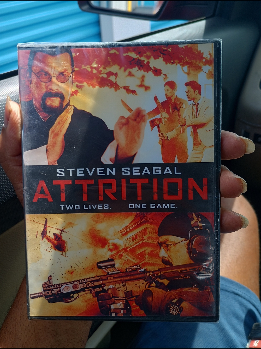 Steven Seagal ATTRITION DVD - Red/Orange Cover